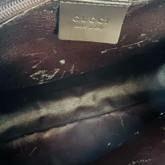 GUCCI Square G Smooth Leather Shoulder Bag with Dust Bag, Vintage - Picture 10 of 11